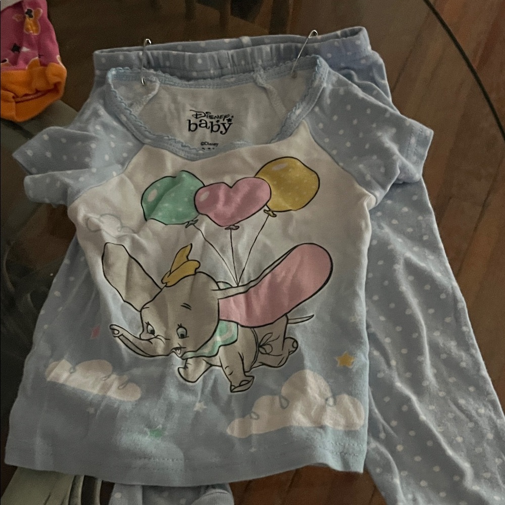 Disney Baby Blue and White Outfit
